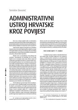 administrativni ustroj hrvatske kroz povijest