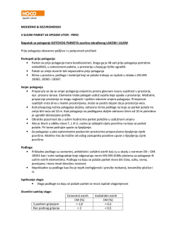 HOCO - upute za postavu i njegu