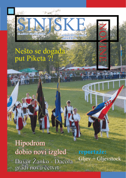 PDF - Kulturno umjetničko sredi&scaron;te Sinj