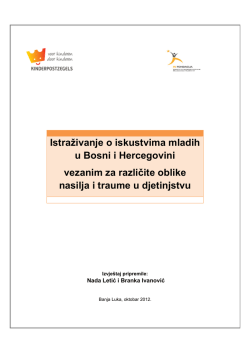 Istrazivanje o iskustvima mladih u BiH vezanim za