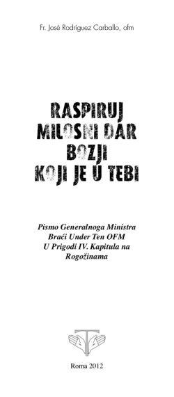 RASPIRUJ MILOSNI DAR BOŽJI KOJI JE U TEBI