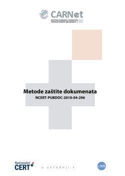 Metode za&scaron;tite dokumenata