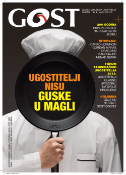 i nisu guske u magli! - Udruženje ugostitelja