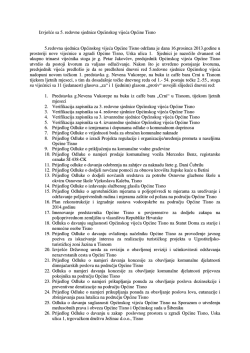5 redovna sjednica