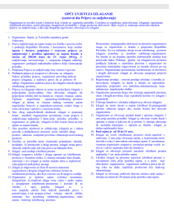 Opći uvijeti za izlaganje - Turistička zajednica grada Vukovara