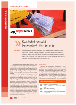 Kvalitetni kontakt beskontaktnih mjerenja