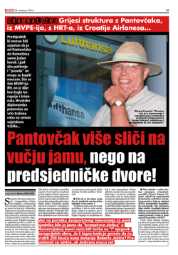 Grijesi struktura s Pantovčaka, iz MVPE-ija, s HRT-a, iz