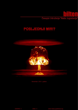 impressum - Na&scaron;a Jugoslavija