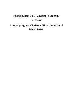 Izborni program ORaH-a za EU Parlament (PDF)