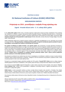 EU National Institutes of Culture (EUNIC) HRVATSKA