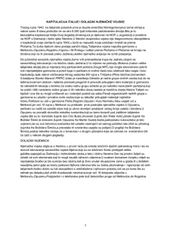 KAPITULACIJA ITALIJE I DOLAZAK NJEMAČKE VOJSKE