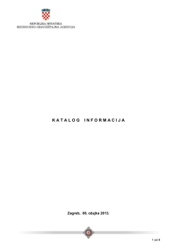 Katalog informacija SOA-e - Sigurnosno
