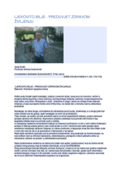 ljekovito bilje - preduvjet zdravom življenju