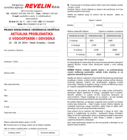 Prijava sudjelovanja i rezervacija smje&scaron;taja (pdf)