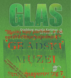 GLAS br. 8/god. X_2011 - Gradski muzej Karlovac