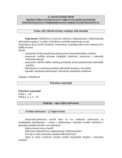 3.5. Stigmatizacija i diskriminacija seksualnih manjina II