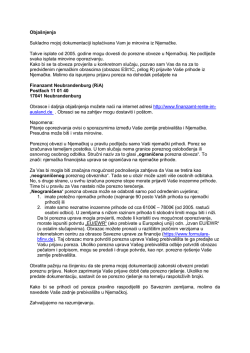 Informacije list (hrvatski)