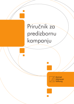 Priručnik za predizbornu kampanju - Konrad-Adenauer