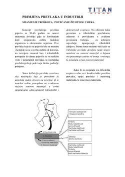PRIMJENA PREVLAKA U INDUSTRIJI