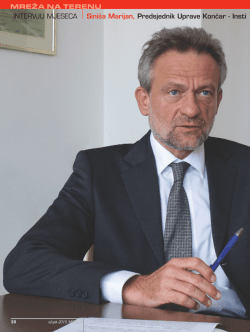 Sini&scaron;a Marijan, Predsjednik Uprave KONČAR