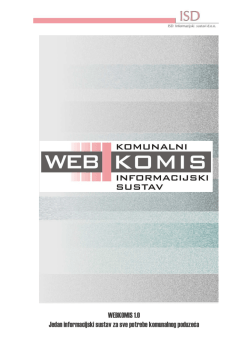 Više informacija - ISD informacijski sustavi