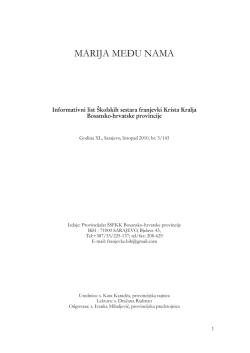 Marija među nama, listopad 2010