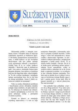 Službeni vjesnik 1-2014