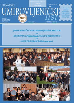 HRVATSKI - Matica umirovljenika Hrvatske