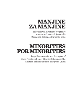Manjine za manjine / Minorities for minorities