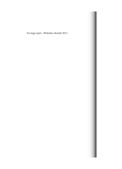 Na tragu riječi - Webstilus zbornik 2012.