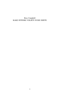 1 Ross Campbell KAKO ISTINSKI VOLJETI SVOJE DIJETE