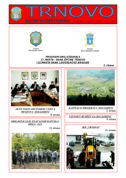 BILTEN OPĆINE TRNOVO