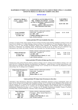 upisna područja grada zagreba