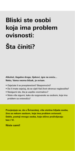 Bliski ste osobi koja ima problem ovisnosti: &Scaron;ta činiti?