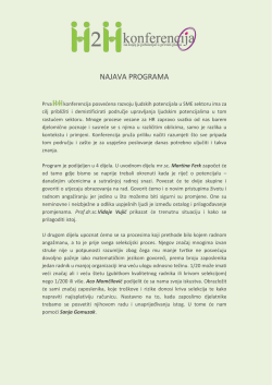 NAJAVA PROGRAMA