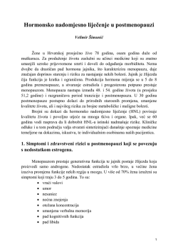 V.Simunic - HNL u postmenopauzi