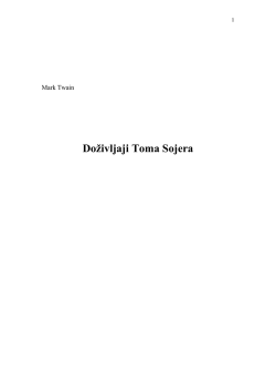 Doživljaji Toma Sojera