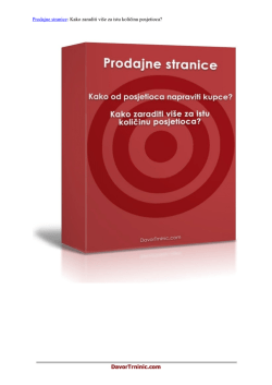 Prodajne stranice - Internet Marketing Mentor