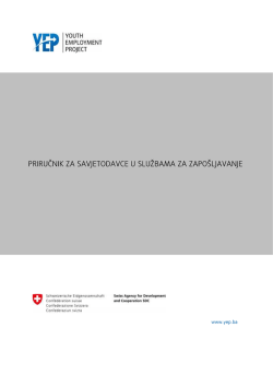 Uputstvo savjetodavce u javnim službama za zapo&scaron;ljavanje