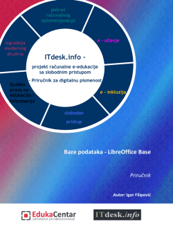 Baze podataka - LibreOffice Base - priručnik