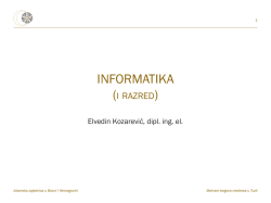 Informatika - Behram-begova medresa u Tuzli