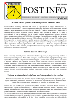 ispis - Hrvatski sindikat po&scaron;te