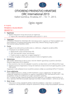 Oglas regate - Marina Ka&scaron;tela