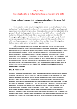 PROSTATA žlijezda zbog koje milijuni mu&scaron;karaca nepotrebno pate