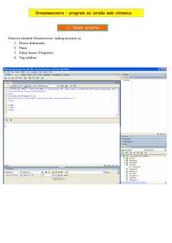 Dreamweaver_scripta_prvi_dio