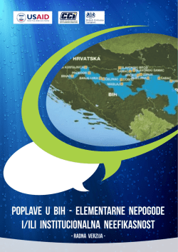 Poplave u BiH &ndash; Elementarne nepogode i/ili institucionalna