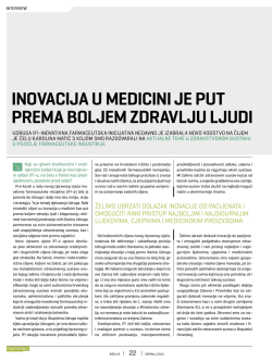 inovacija u medicini je put prema boljem zdravlju ljudi