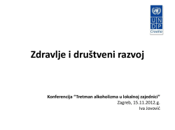 Zdravlje i dru&scaron;tveni razvoj