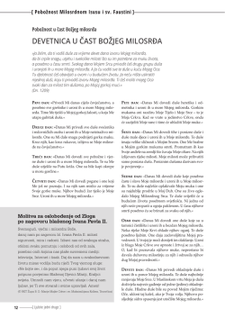 molitva devetnice - Družba svećenika Srca Isusova