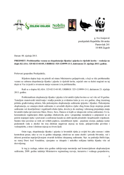 Pismo predsjedniku Josipoviću - hrvatsko dru&scaron;tvo za za&scaron;titu ptica i